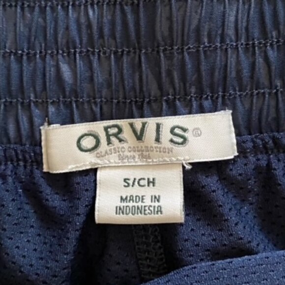 Orvis Navy Embossed Pull On Travel Skort Small - Picture 3 of 5